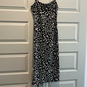 Zara Midi Black/Taupe Floral Dress